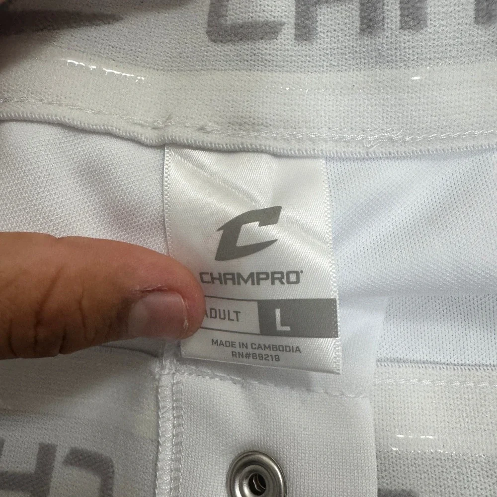 Champro BP101 Mens Large Baseball Knicker Pants White Navy Pipe New